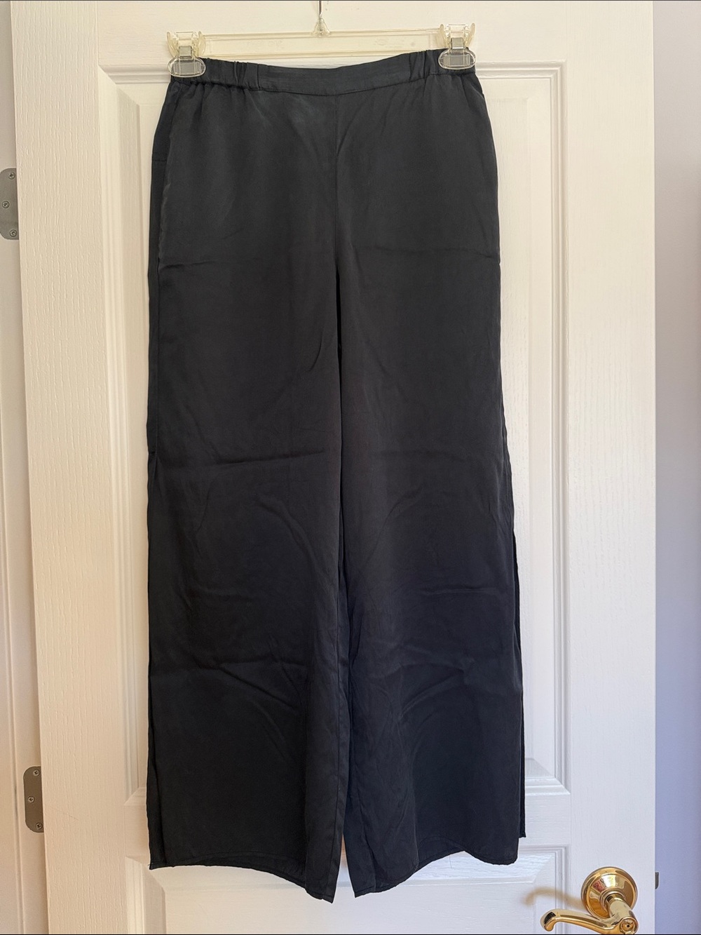 Quince Silk Pants with Slits